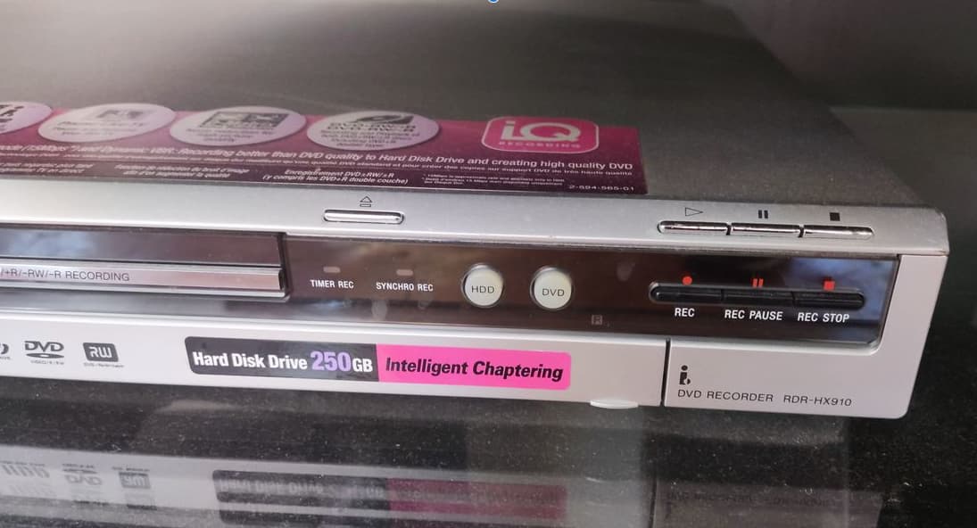 Lecteur Enregistreur DVD / Disque Dur SONY RDR-HX910